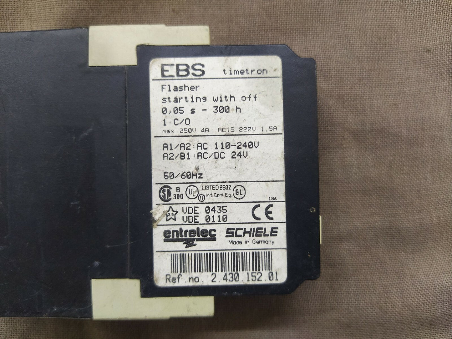 Schiele EBS 2.430.152.01 Flasher Starting With Off 0.05S - 300H