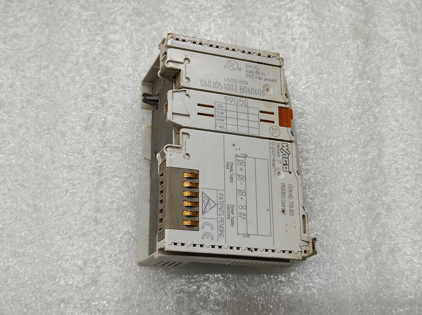 WAGO 750-833 I/O SYSTEM PROFIBUS CONTROLLER