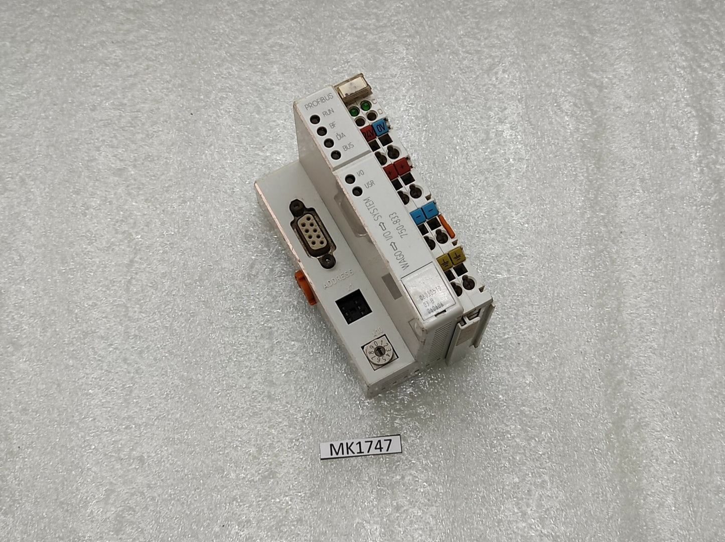 WAGO 750-833 I/O SYSTEM PROFIBUS CONTROLLER