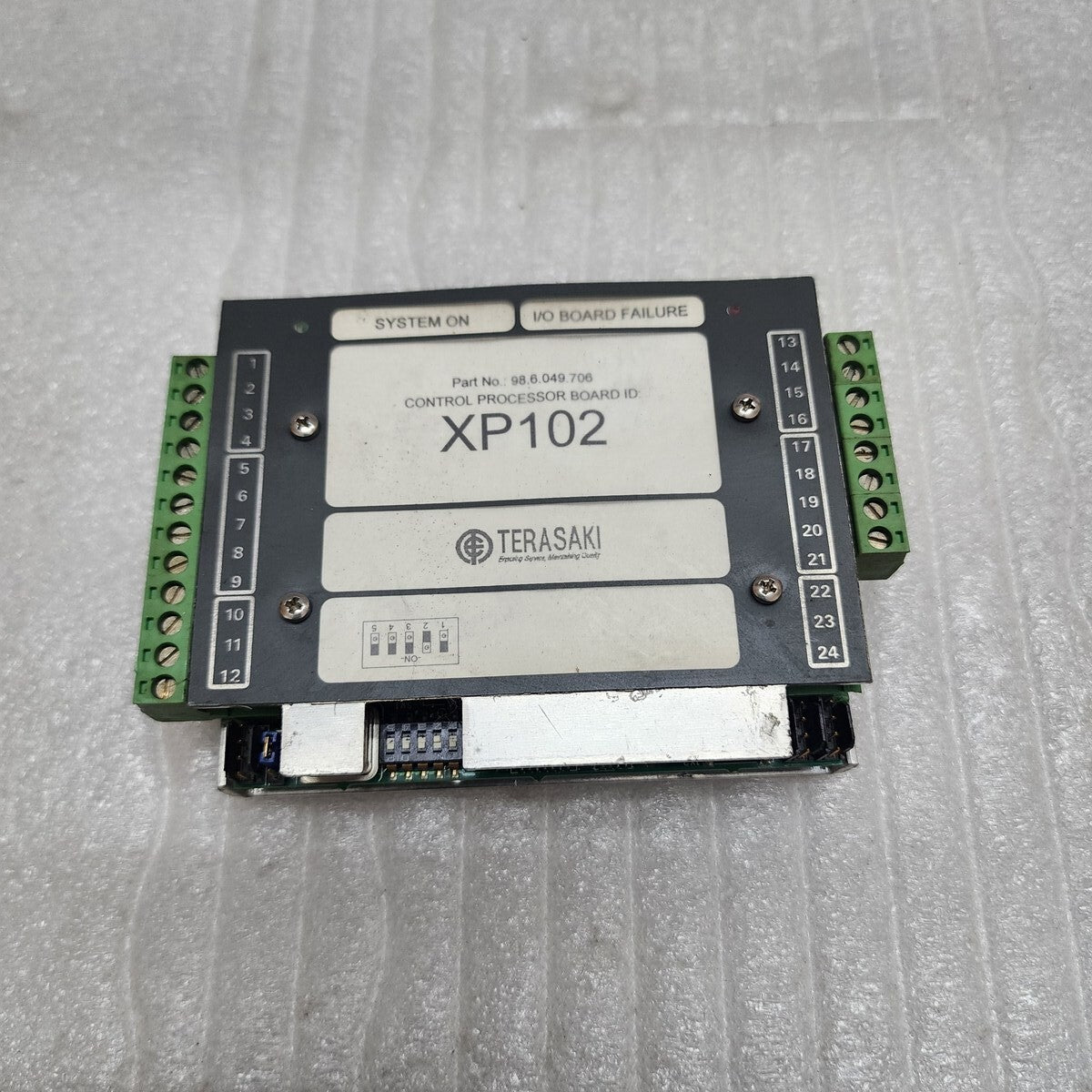TERASAKI XP102 CONTROL PROCESSOR BOARD 98.6.049.706