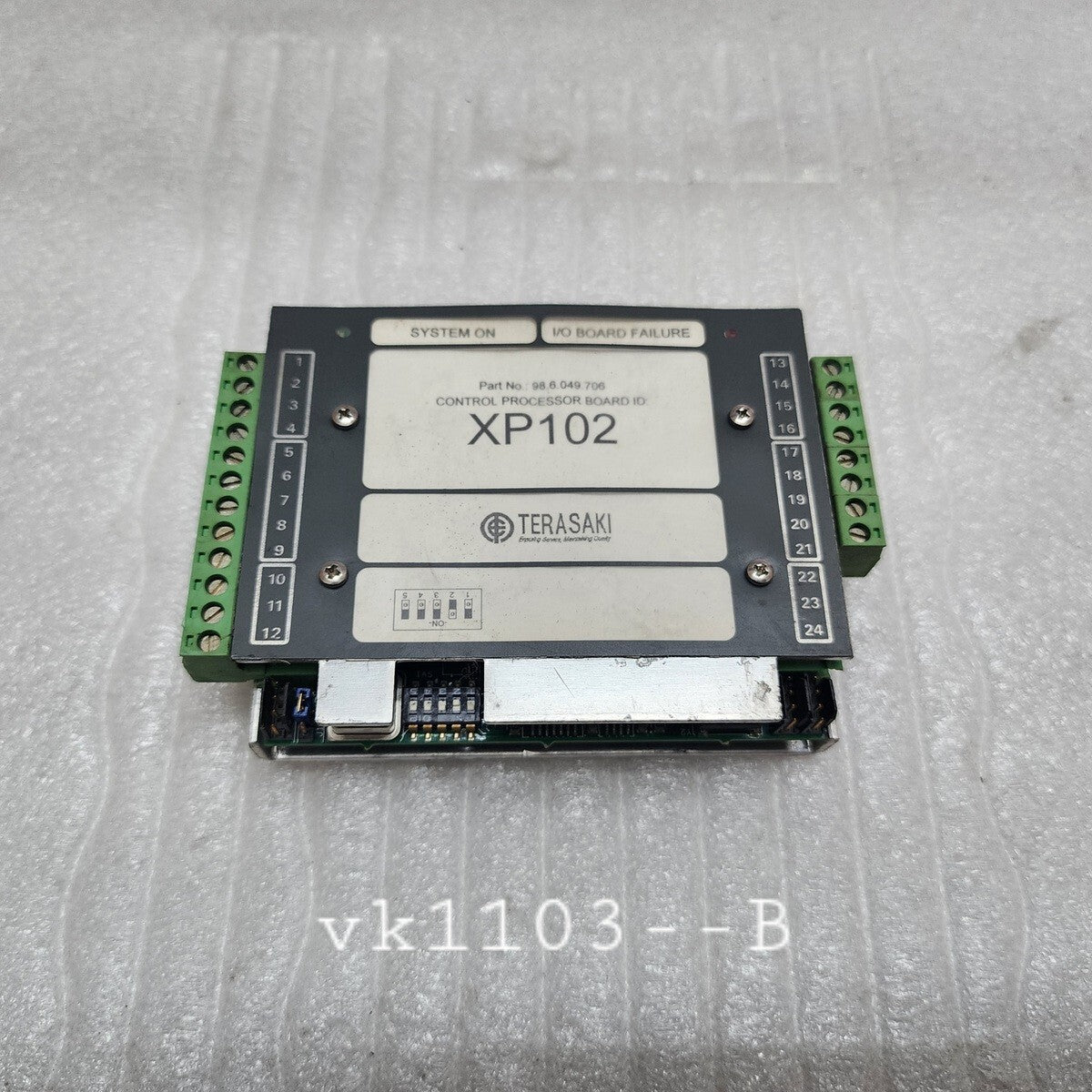 TERASAKI XP102 CONTROL PROCESSOR BOARD 98.6.049.706
