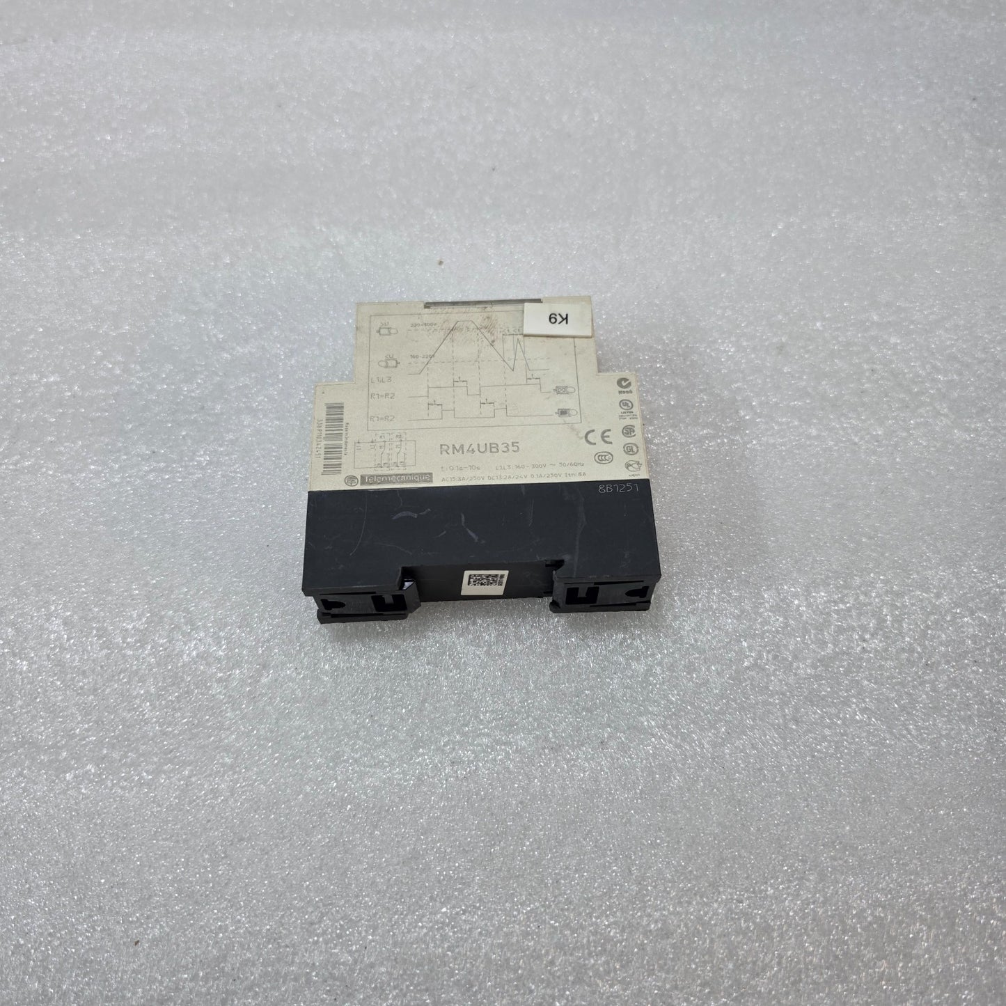 TELEMECANIQUE RM4UB35 PHASE MONITORING RELAY 160–300V 3-PHASE CONTROL RELAY
