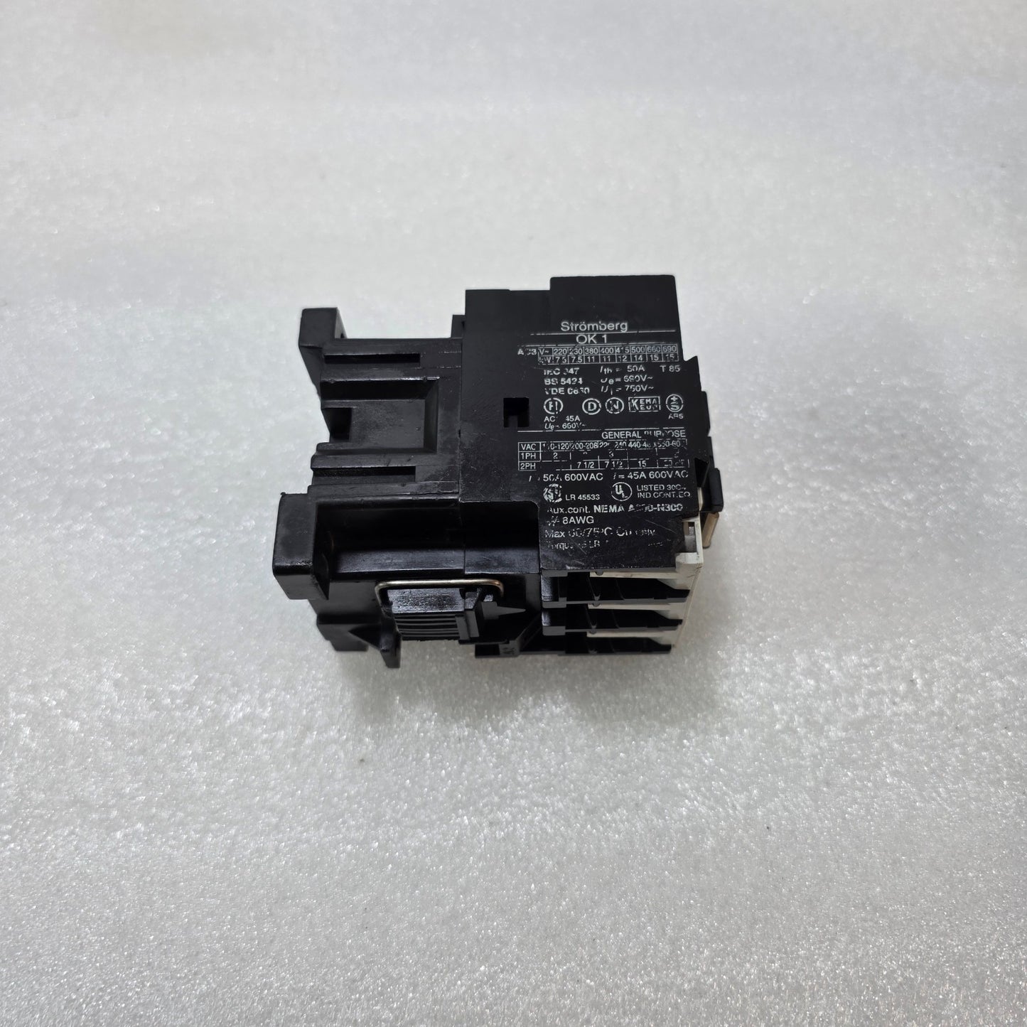 STROMBERG OK1 CONTACTOR 50A 690V AC INDUSTRIAL MOTOR CONTACTOR WITH 240V COIL