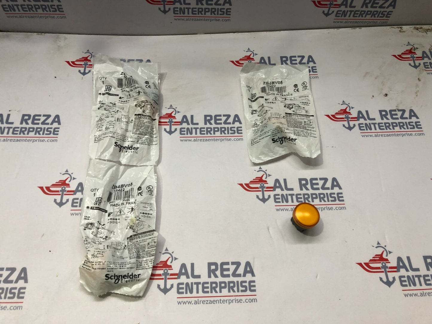 SE ZB4BV05 HARMONY XB4 PILOT LIGHT HEAD  LOT OF 4 UNIT
