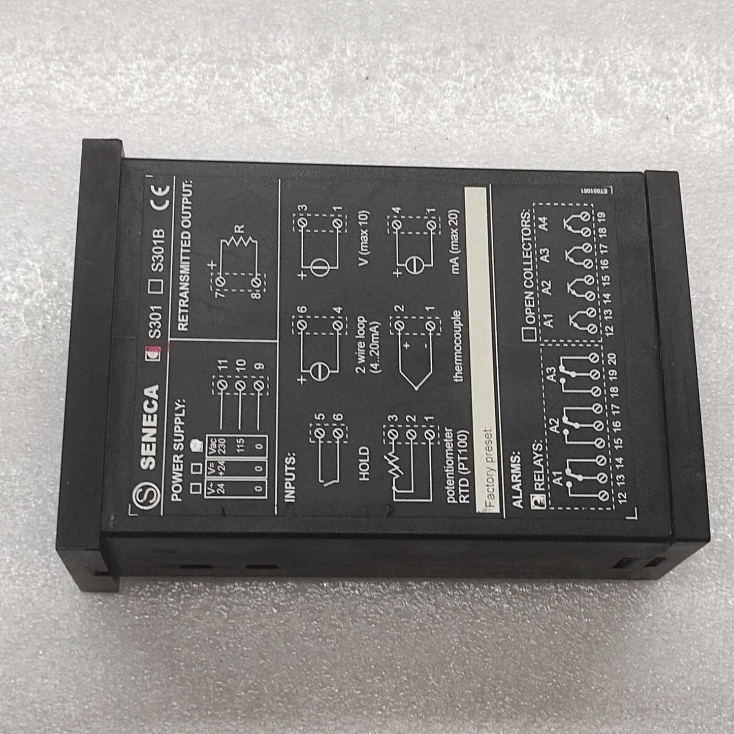 SENECA S301 DIGITAL INDICATORS 115-230VAC