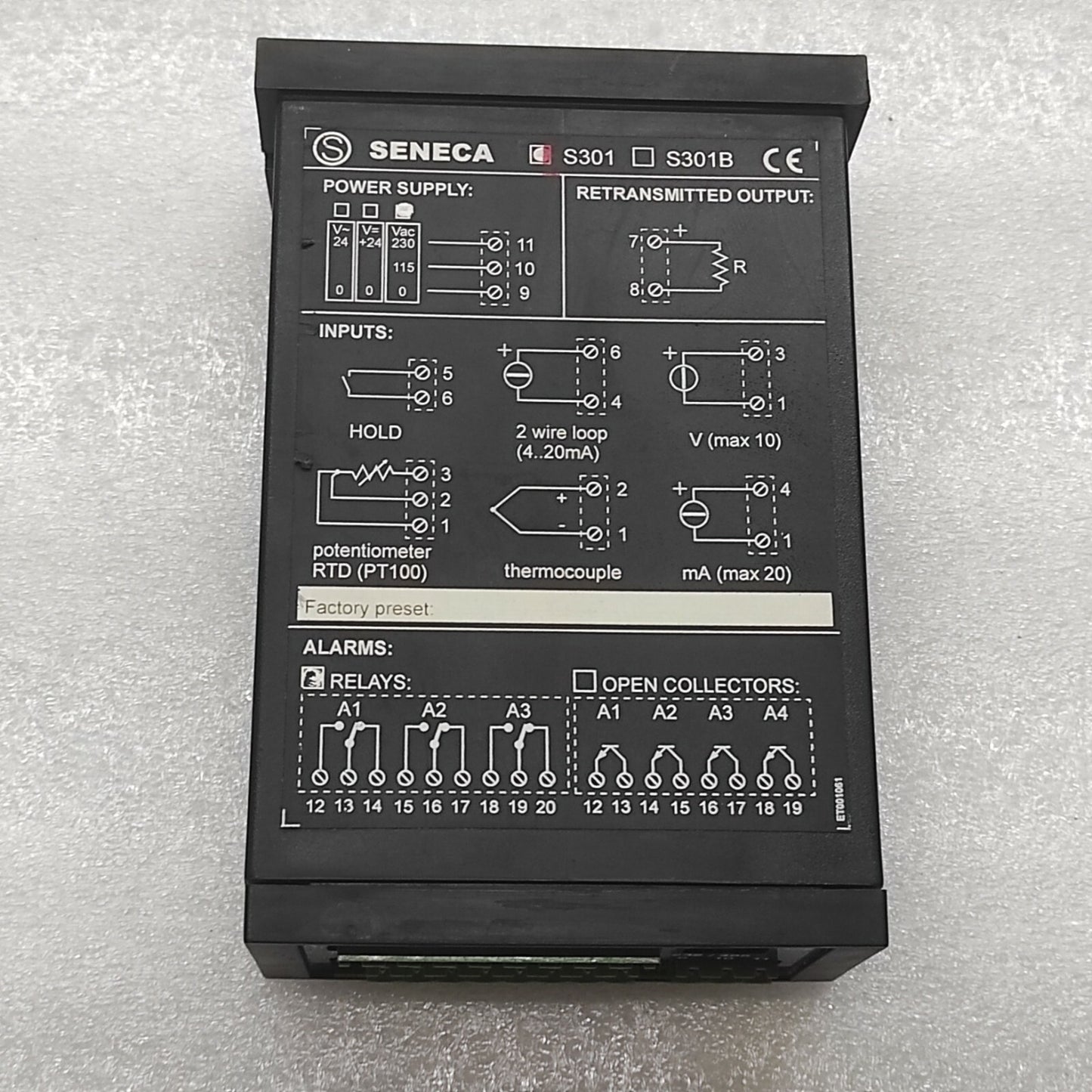 SENECA S301 DIGITAL INDICATORS 115-230VAC