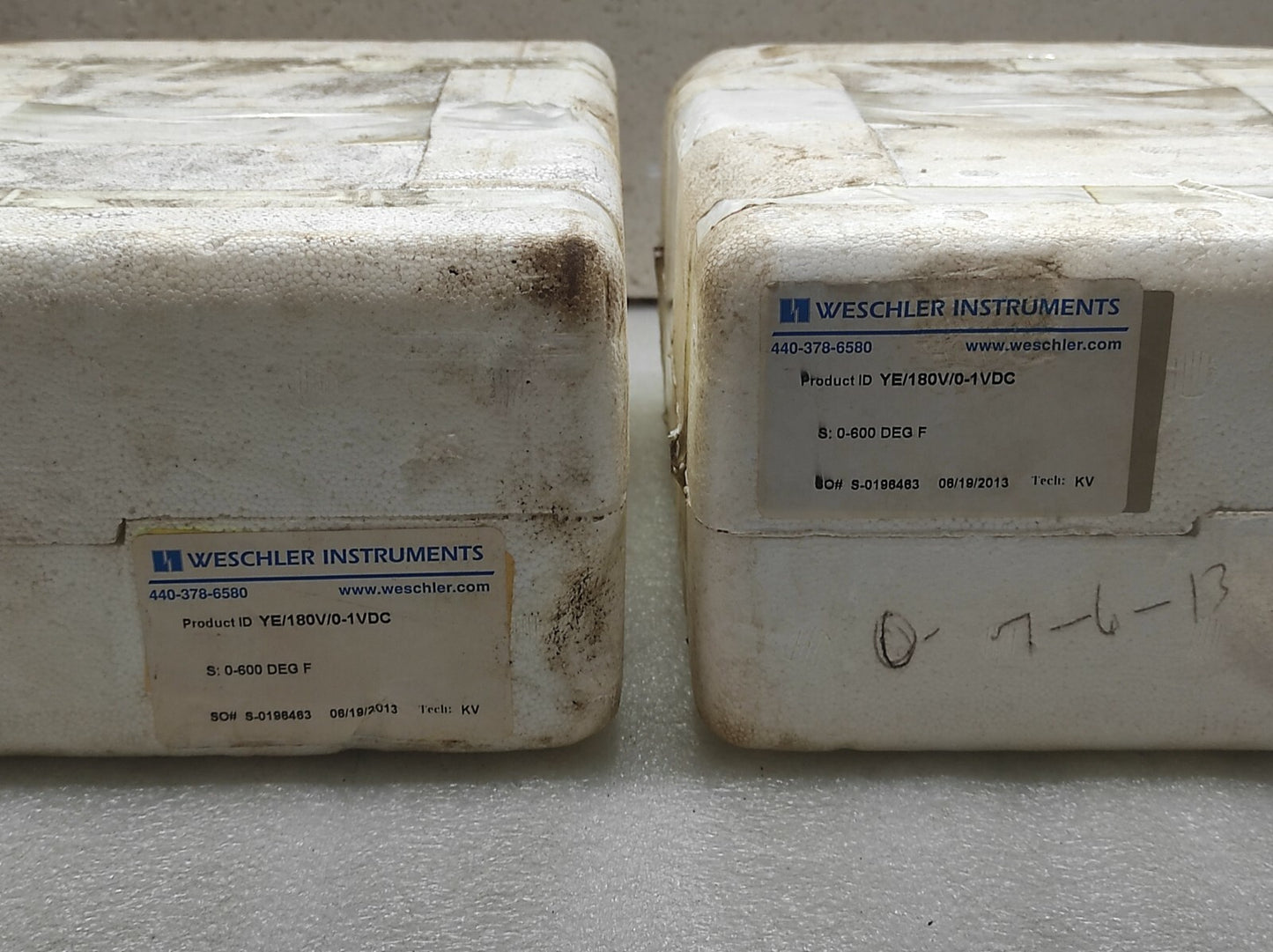 WESCHLER YE/180V/0.1VDC 180183HERLW0003 TEMPERATURE METER 0-600 DEGREES FAHRENHE