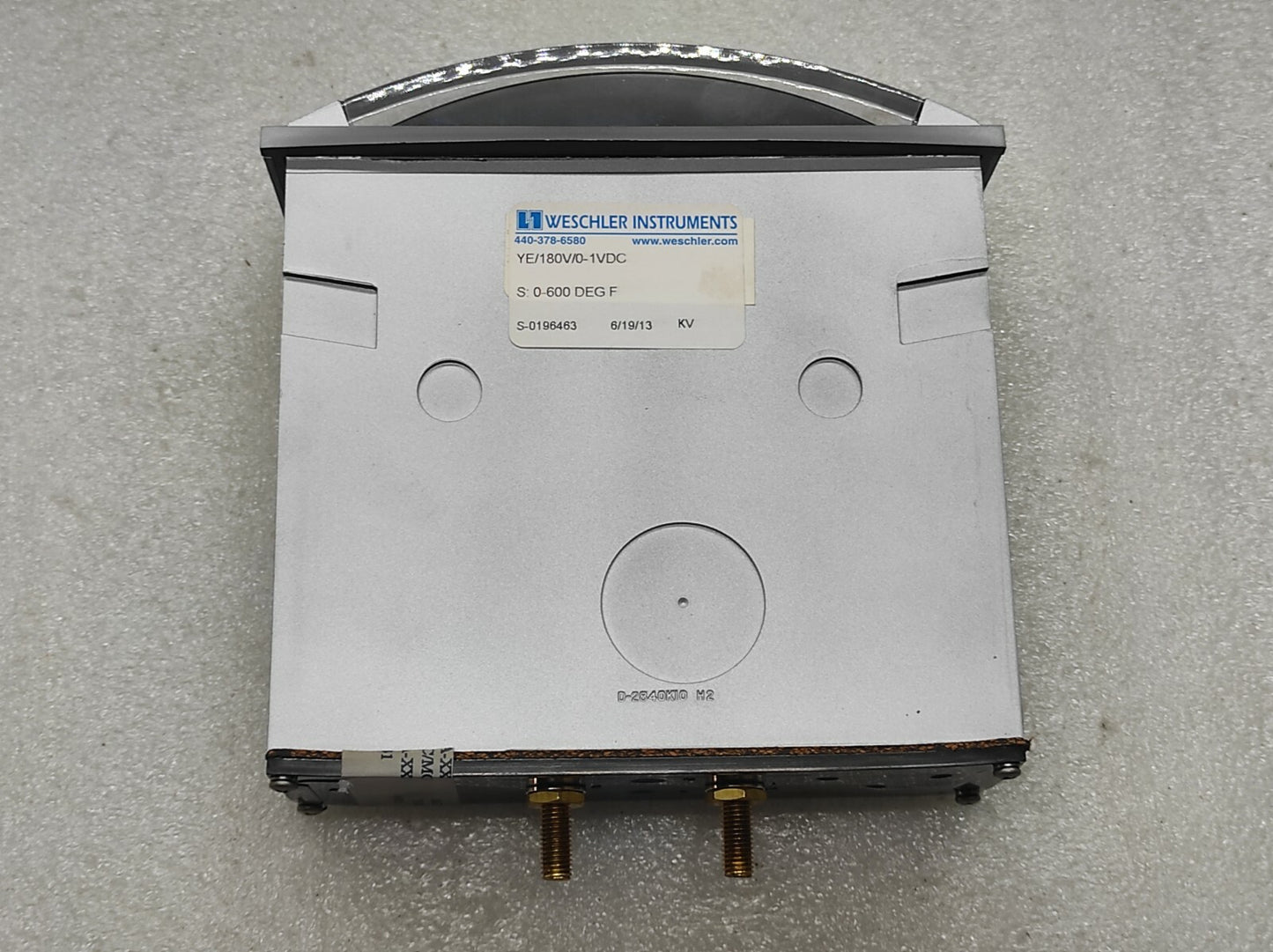 WESCHLER YE/180V/0.1VDC 180183HERLW0003 TEMPERATURE METER 0-600 DEGREES FAHRENHE