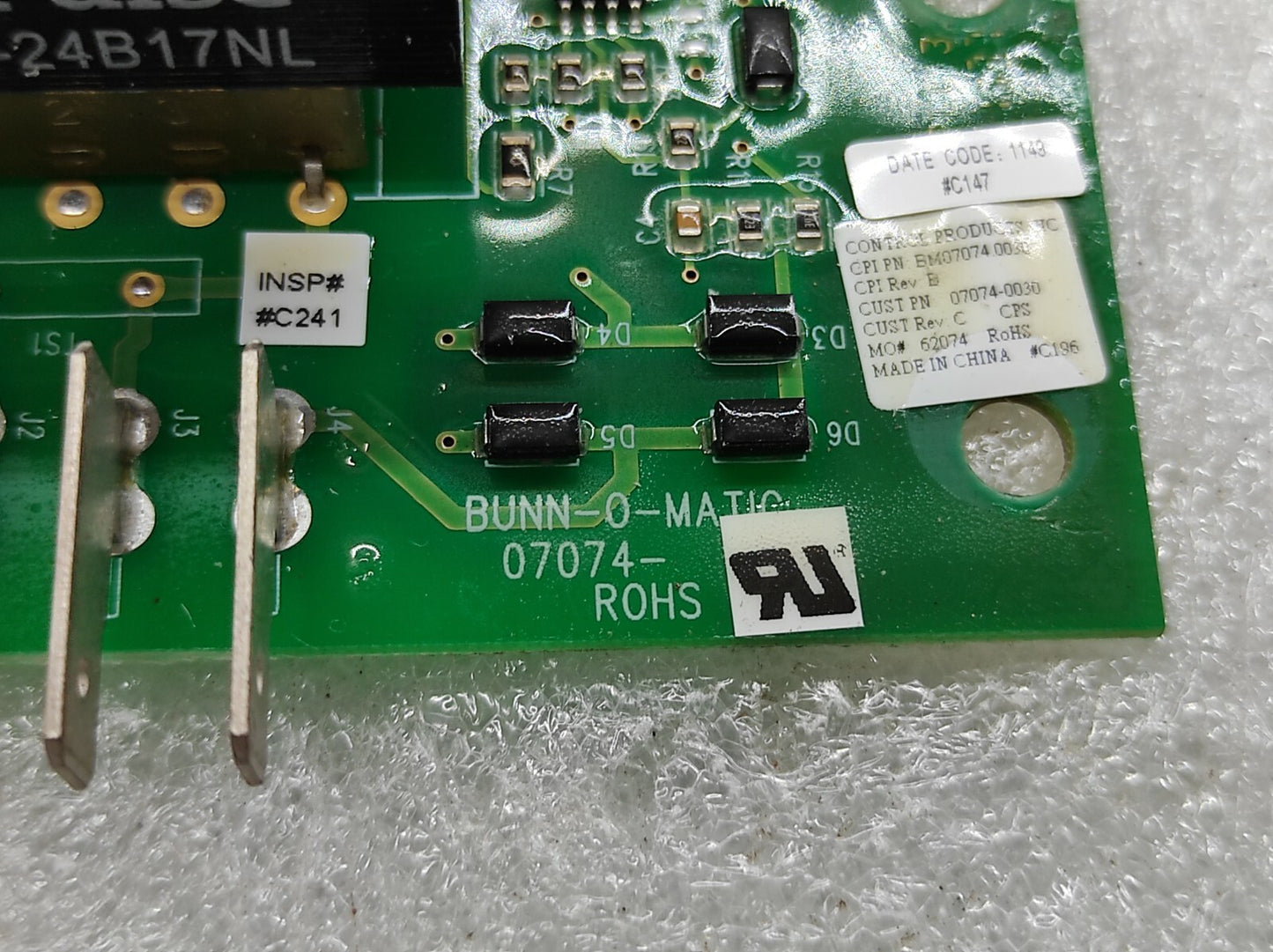 CONTROL PRODUCTS INC BM-07074-0030 PCB 07074-0030