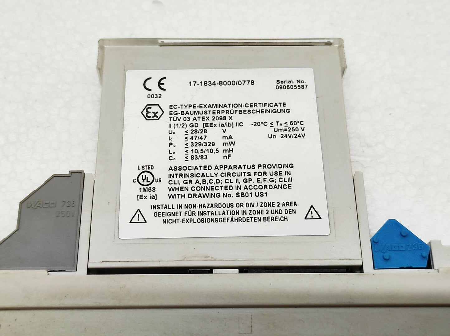 Bartec SB 0778 Process CONT EQ Universal Barrier SB0778 17-1834-8000/0778