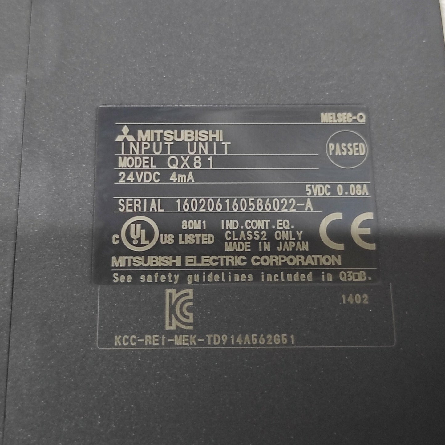 MITSUBISHI QX81 INPUT UNIT