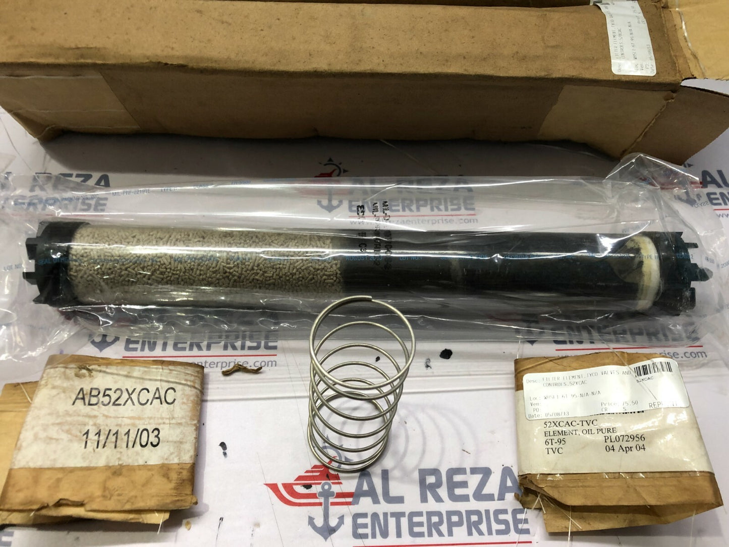 TYCO VALVES 52XCAC OIL FILTER ELEMENT AB52XCAC