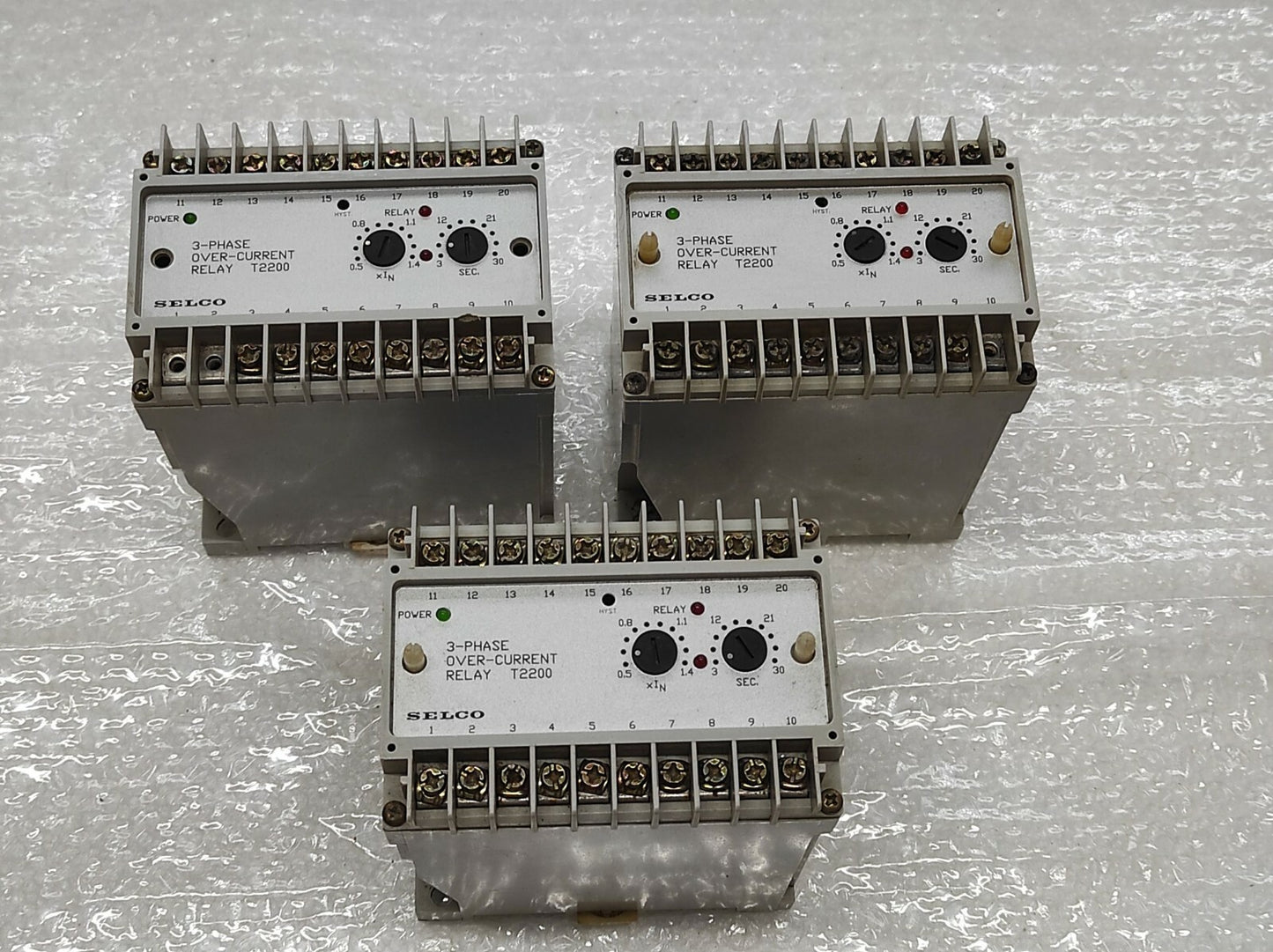 Selco T2200-00 3-Phase Over-Current Relay 220V
