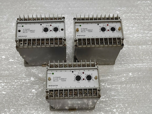 Selco T2200-00 3-Phase Over-Current Relay 220V