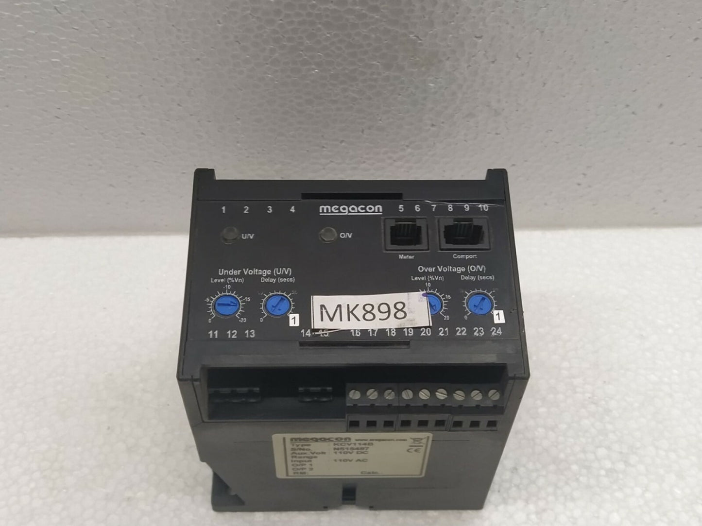 Megacon KCV114B Single Phase Ac Voltage Guard 110V
