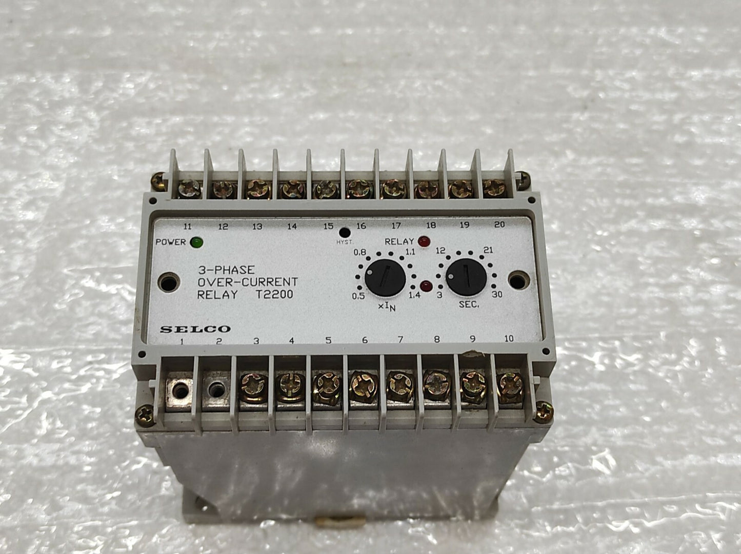 Selco T2200-00 3-Phase Over-Current Relay 220V