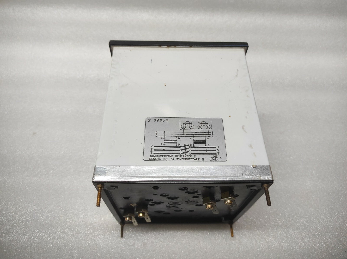 SINCHRONIZING GENERATOR II S265/2 DOUBLE VOLTMETER CT450/100V