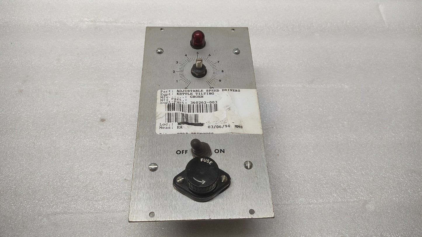 SABINA 2000-30 FULL WAVE CONTROL 0-90V-DC DC 115V-AC GROEN 360262-003