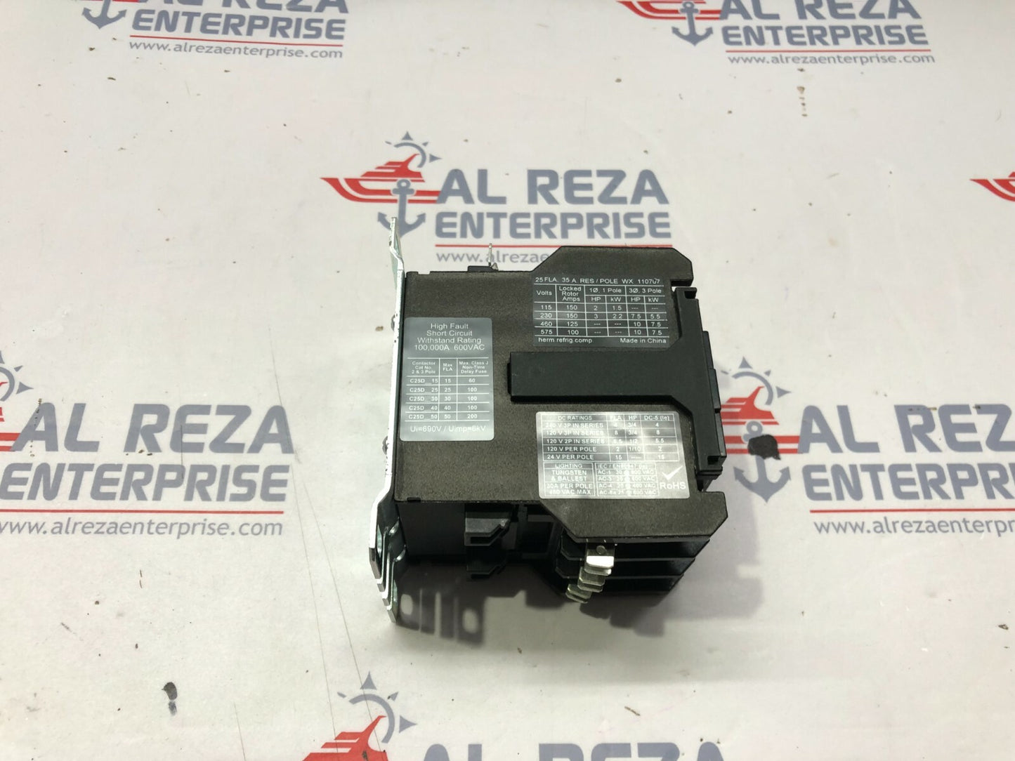 EATON CUTLER HAMMER C25DNF325A MAGNETIC CONTACTOR 25A COIL VOLTAGE 110-120V