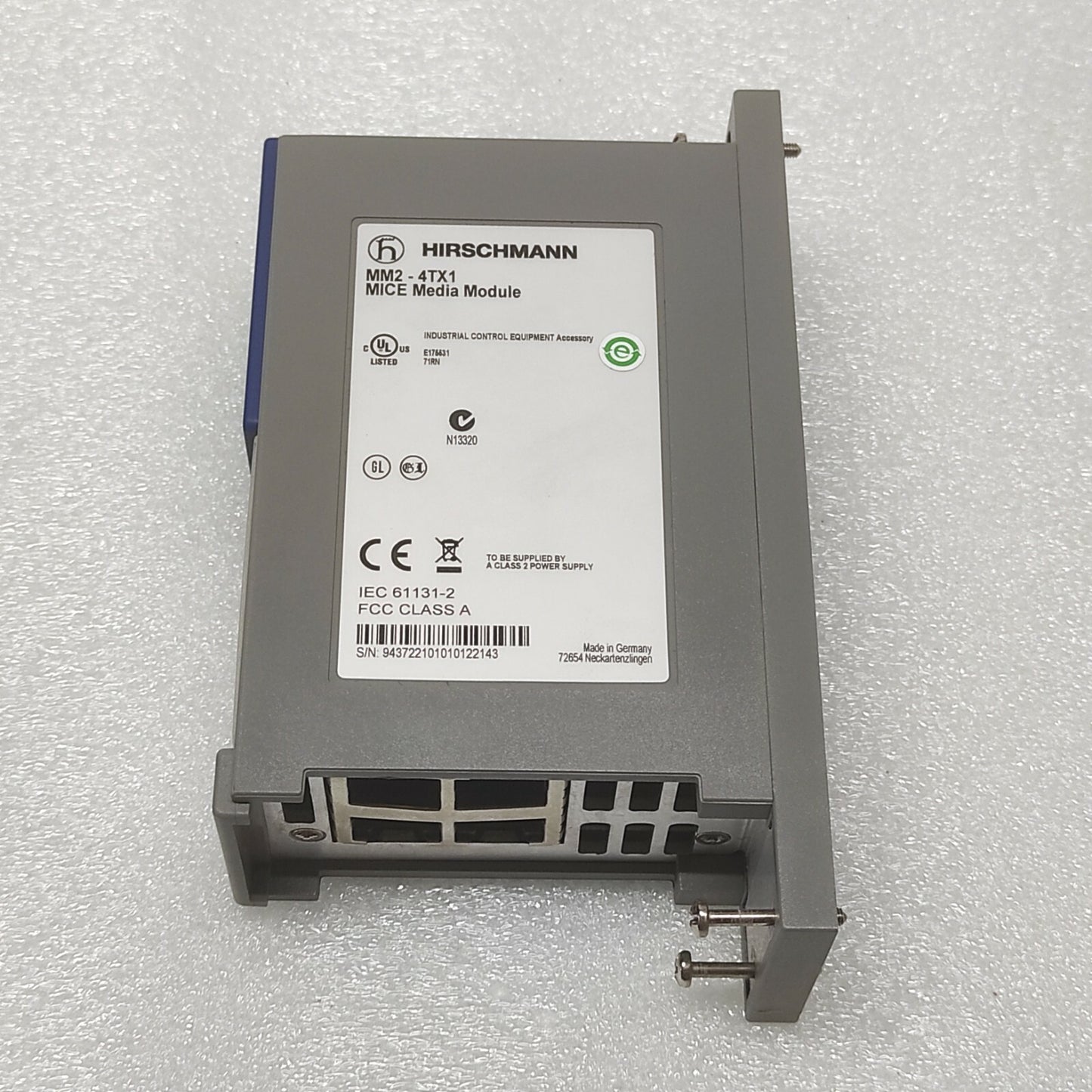 HIRSCHMANN MM2-4TX1 MICE MEDIA MODULE MM24TX1