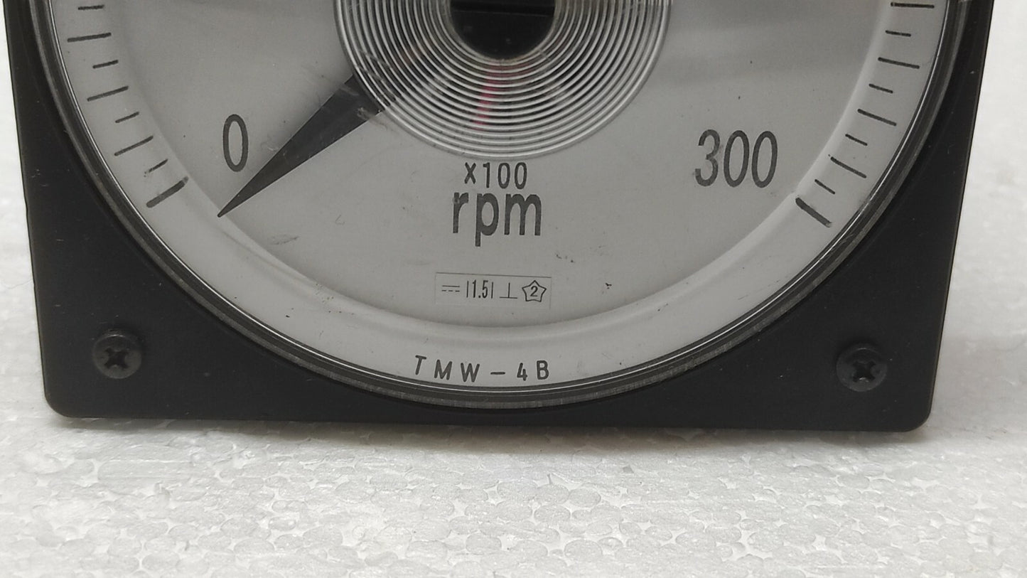 TSURUGA ELECTRIC TMW-4B RPM INDICATOR TMW4B 0-300  RPM