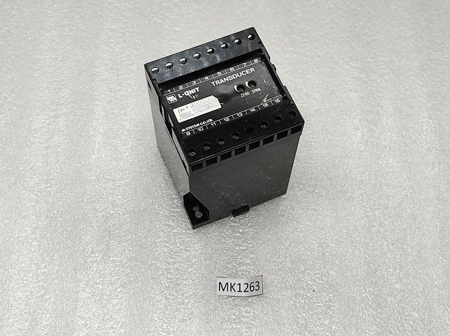 M-SYSTEM L-UNIT LWT-11AO-R WATT TRANSDUCER
