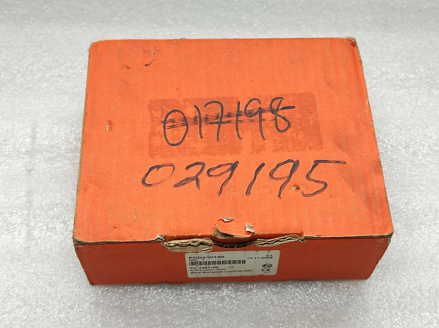SAIA-BURGESS PCD4-W100 ANALOG MODULE