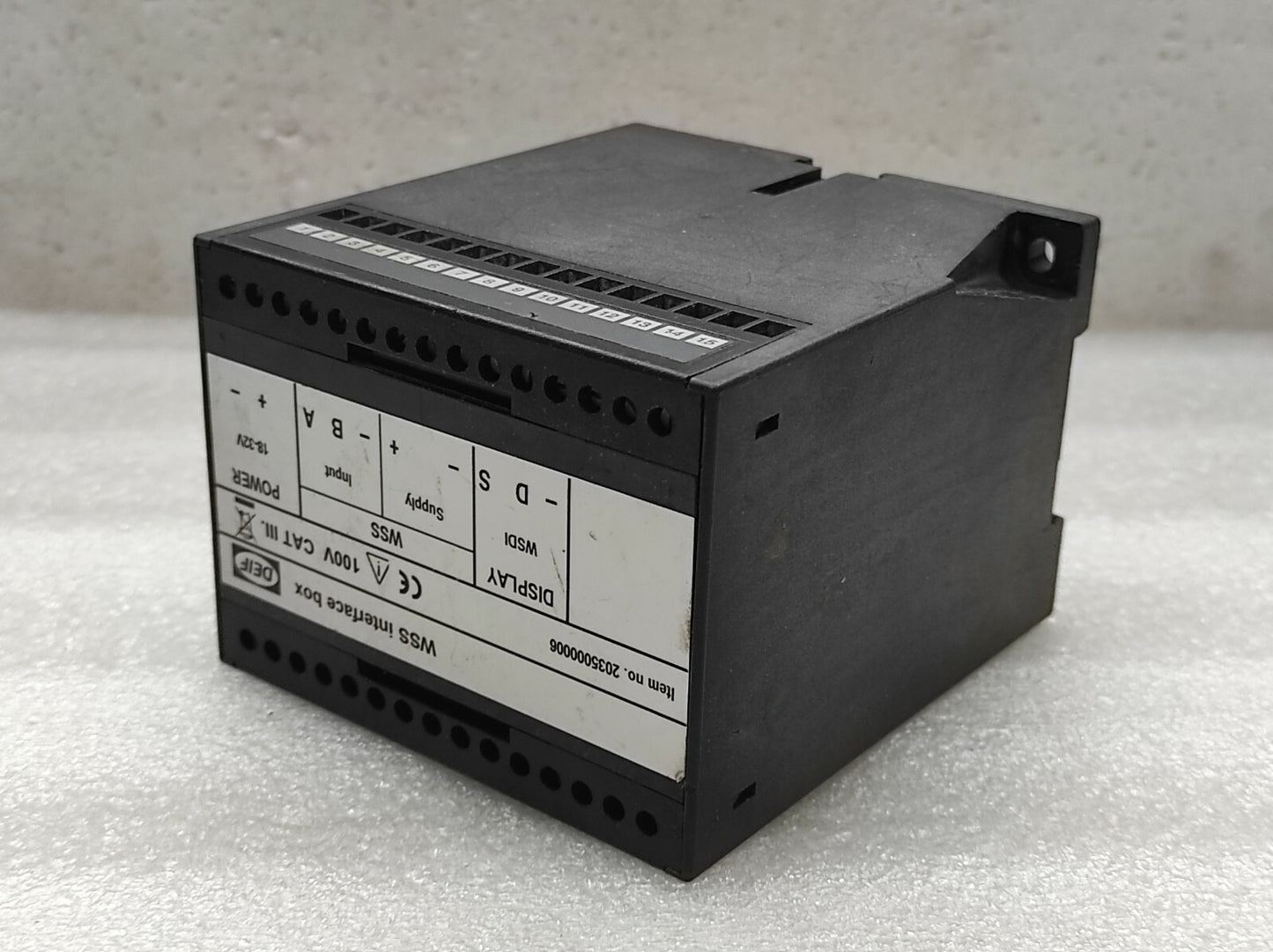 DEIF 2035000006 WSS INTERFACE BOX 18-32V