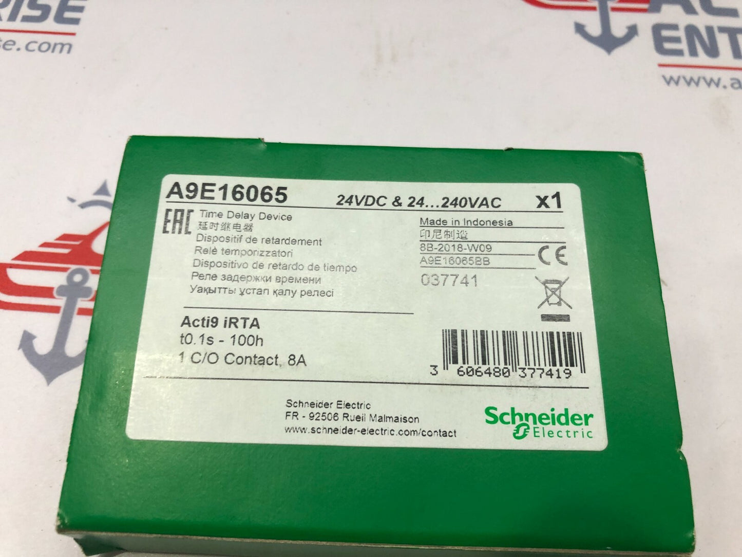 SE A9E16065 TIME DELAY RELAY A9E16065BB 24VDC/24-240VAC