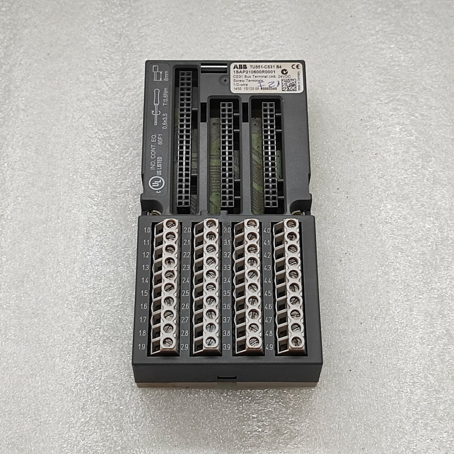 ABB TU551-CS31 B4 CA31 BUS TERMINAL 1SAP210600R0001