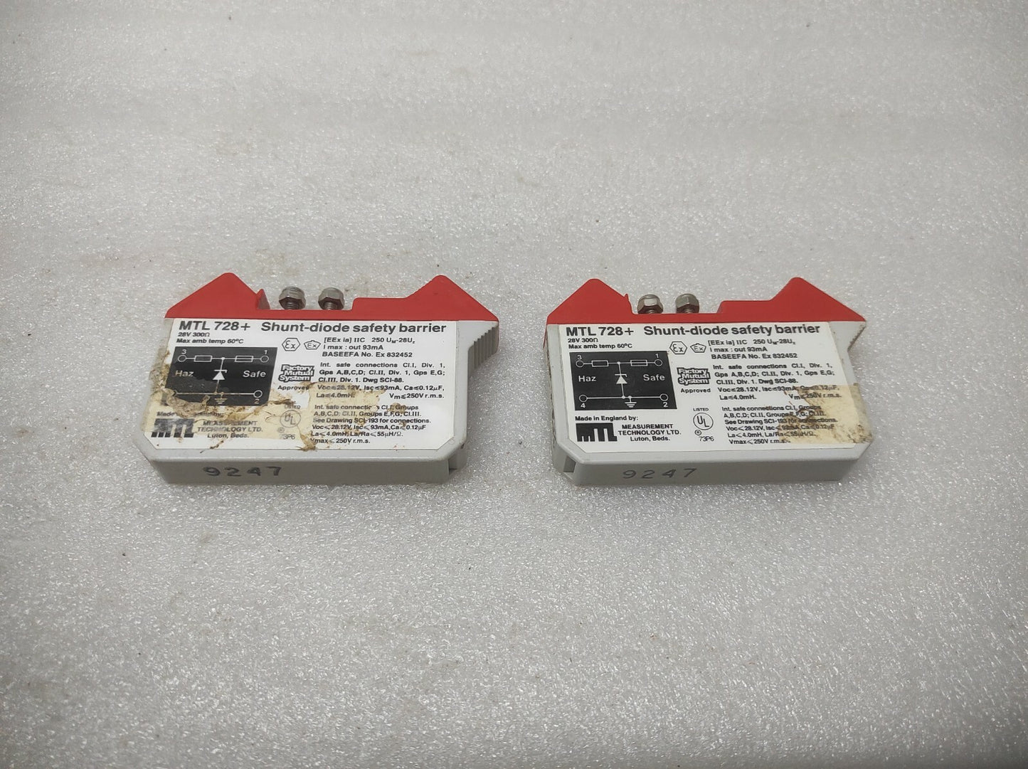 MEASUREMENT TECHNOLOGY MTL 728+ SHUNT DIODE SAFETY BARRIER