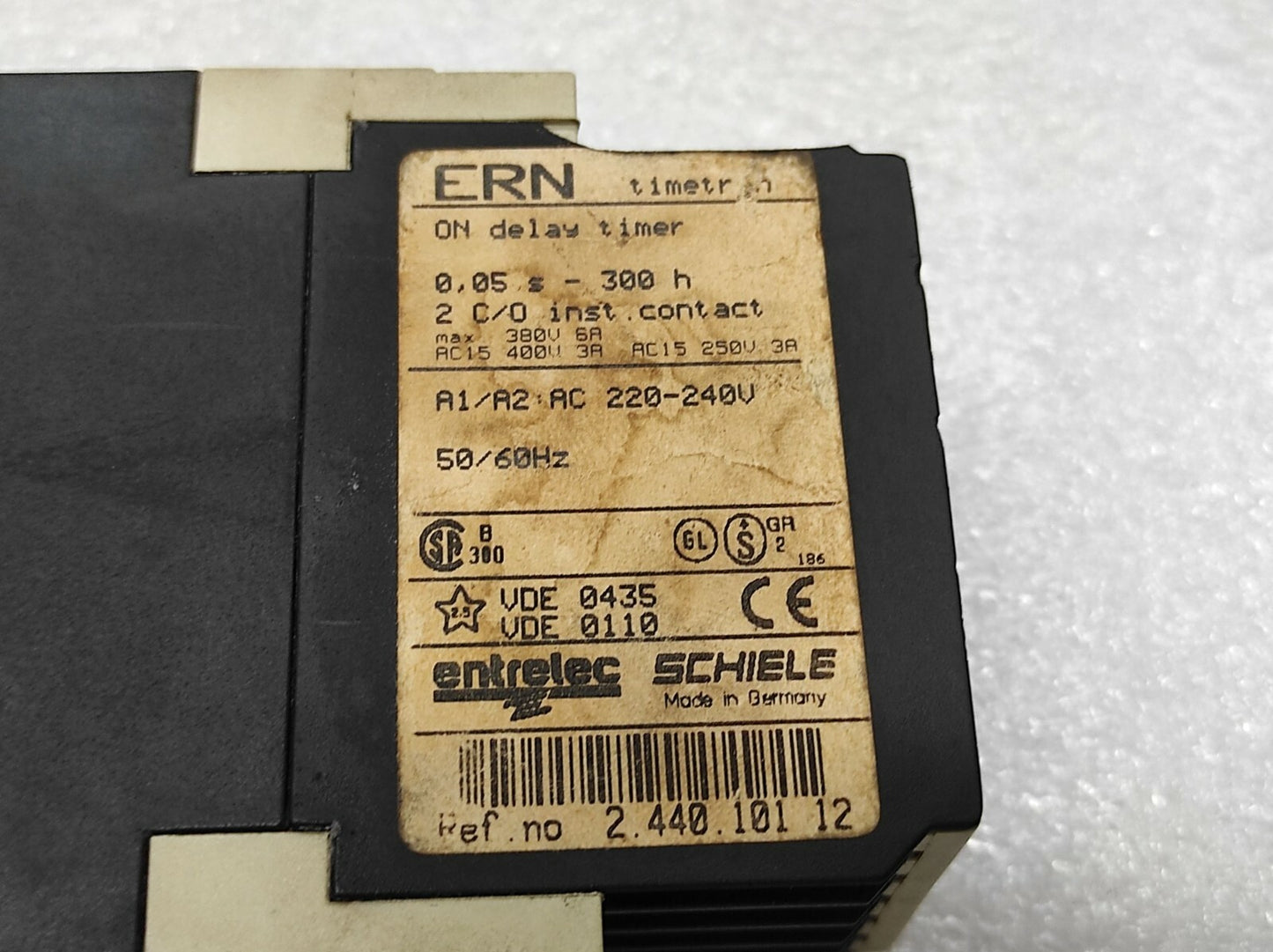 Schiele ERN on Delay Timer 2-440-101-12 220-240V 0.05S-300H