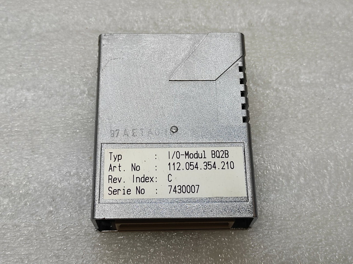 SULZER 112.054.354.210 I/O MODULE BQ2B REV C
