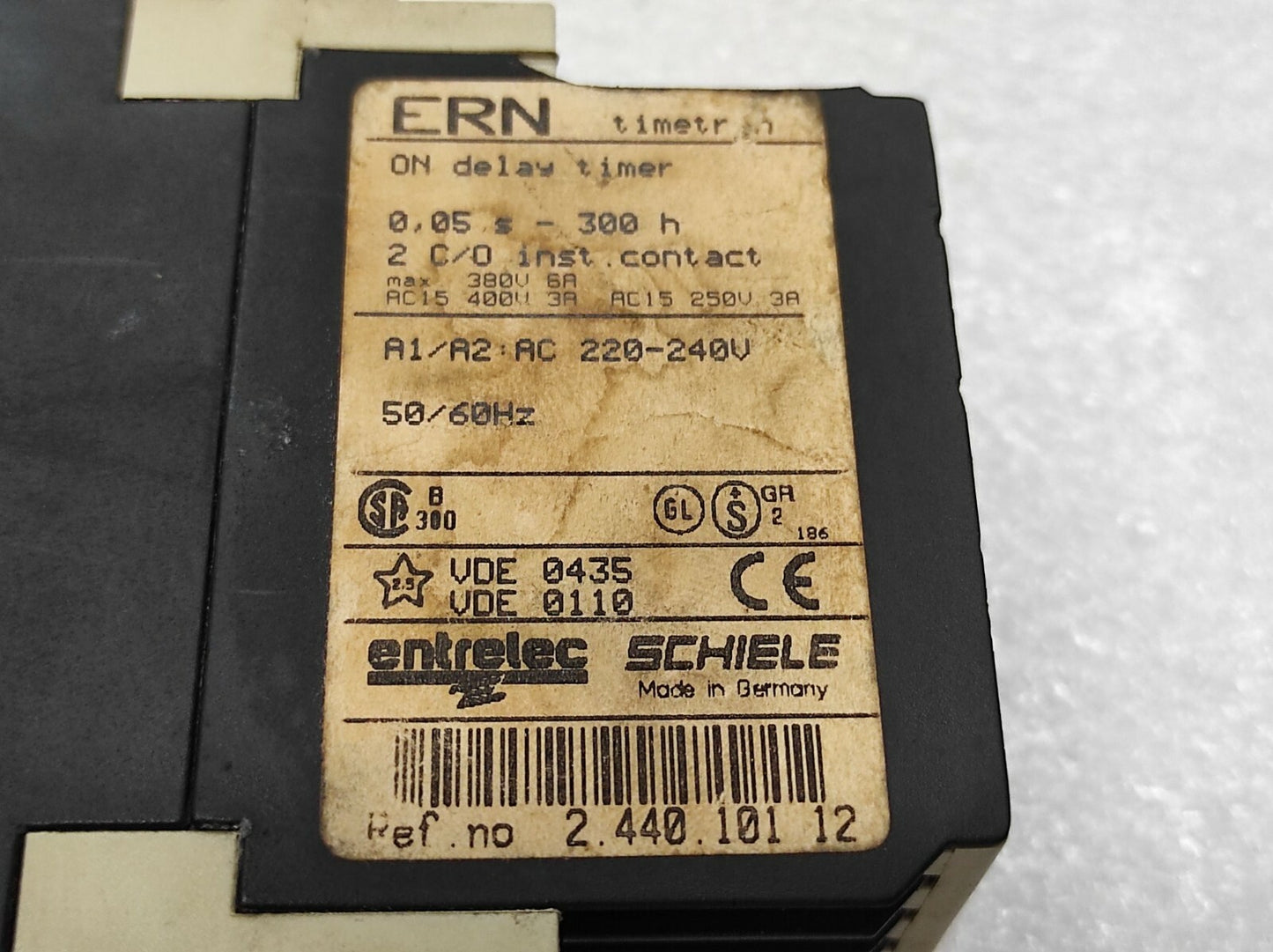 Schiele ERN on Delay Timer 2-440-101-12 220-240V 0.05S-300H