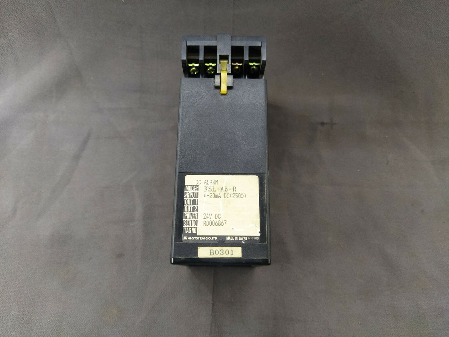 M-System KSL-A5-R K-Unit Signal Conditioner KSL DC Alarm KSLA5R