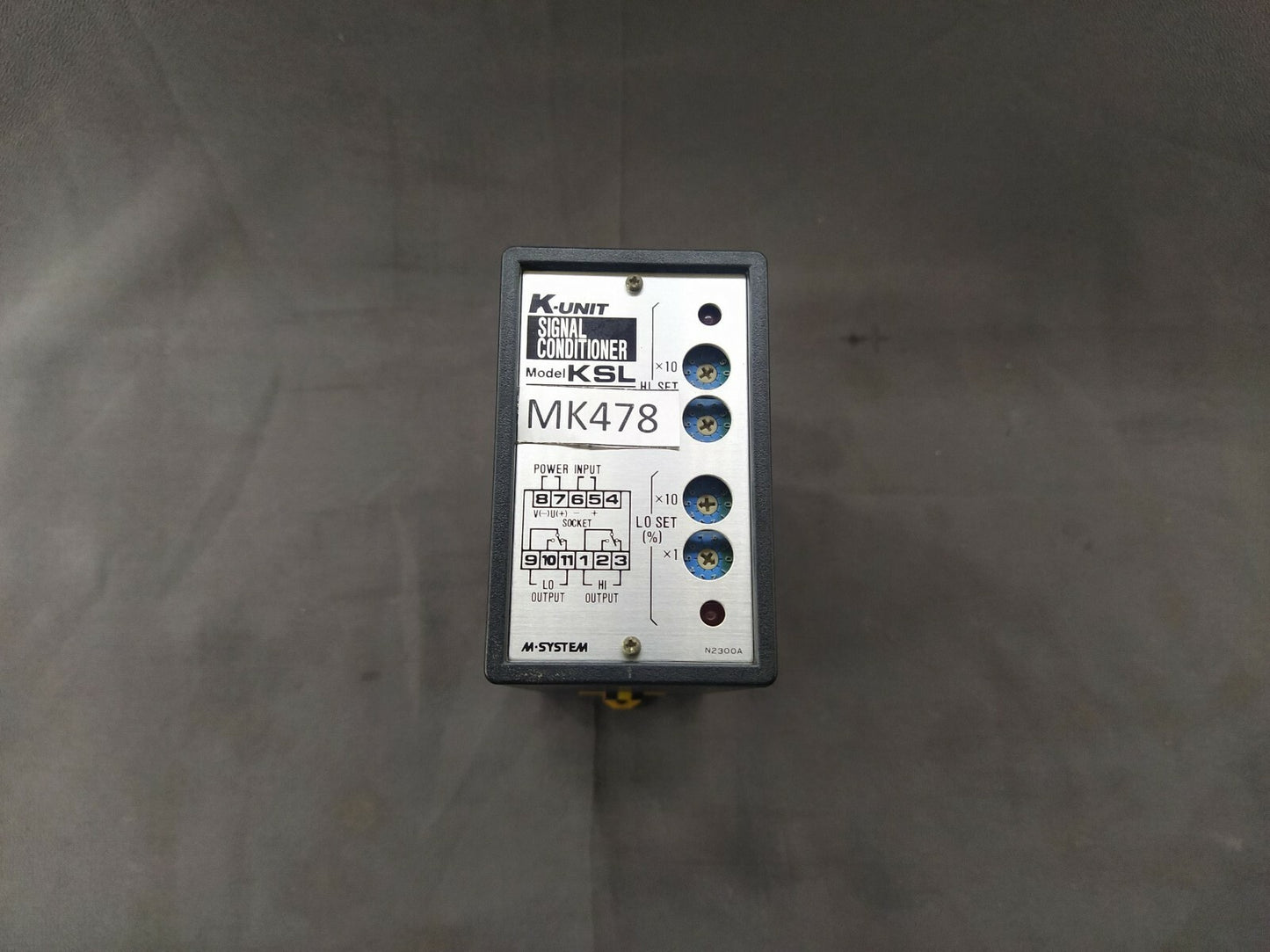 M-System KSL-A5-R K-Unit Signal Conditioner KSL DC Alarm KSLA5R