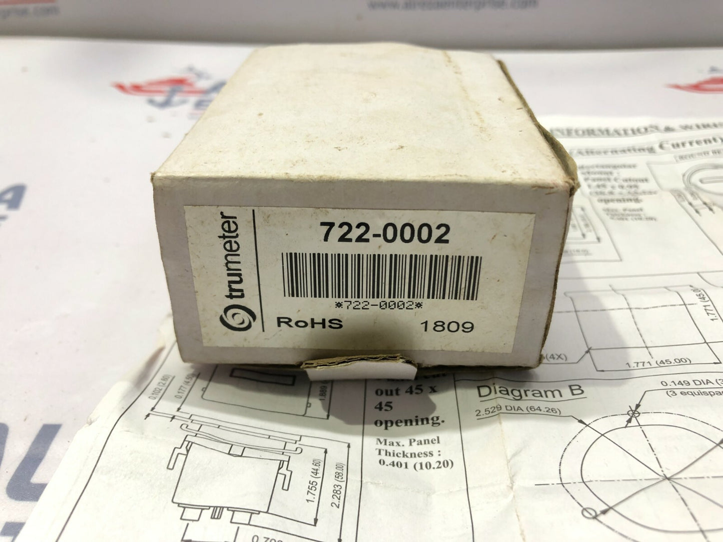 TRUMETER 722-0002 HOUR METER 90-264VAC