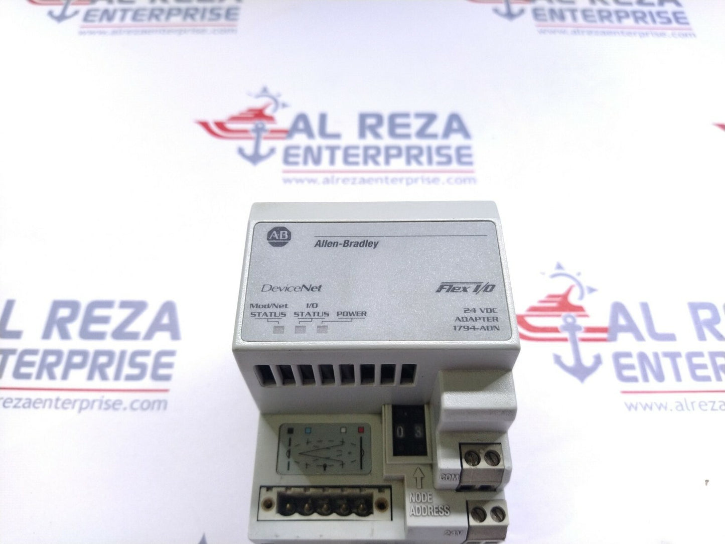Allen Bradley CAT 1794-ADN Series C Flex I/O Device Net Adaptor 58151 FW 3.001