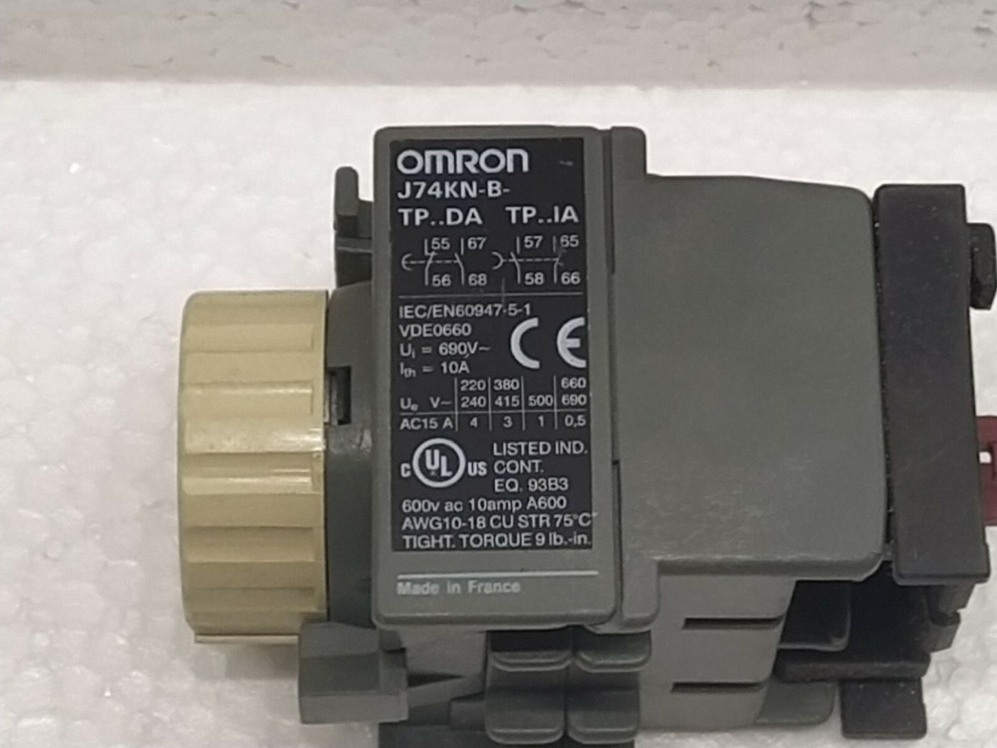 Omron TP 180IA Pneumatic Timer Off-Delay J74KN-B-TP180IA 10-180S