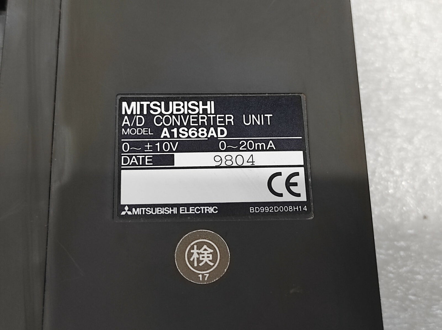 MITSUBISHI A1S68AD A/D CONVERTER UNIT