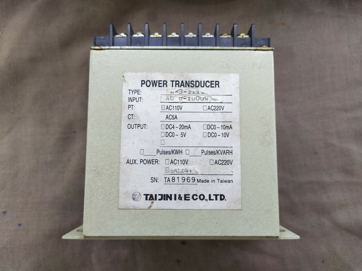 TAIJINI & E CO POWER TRANSDUCER