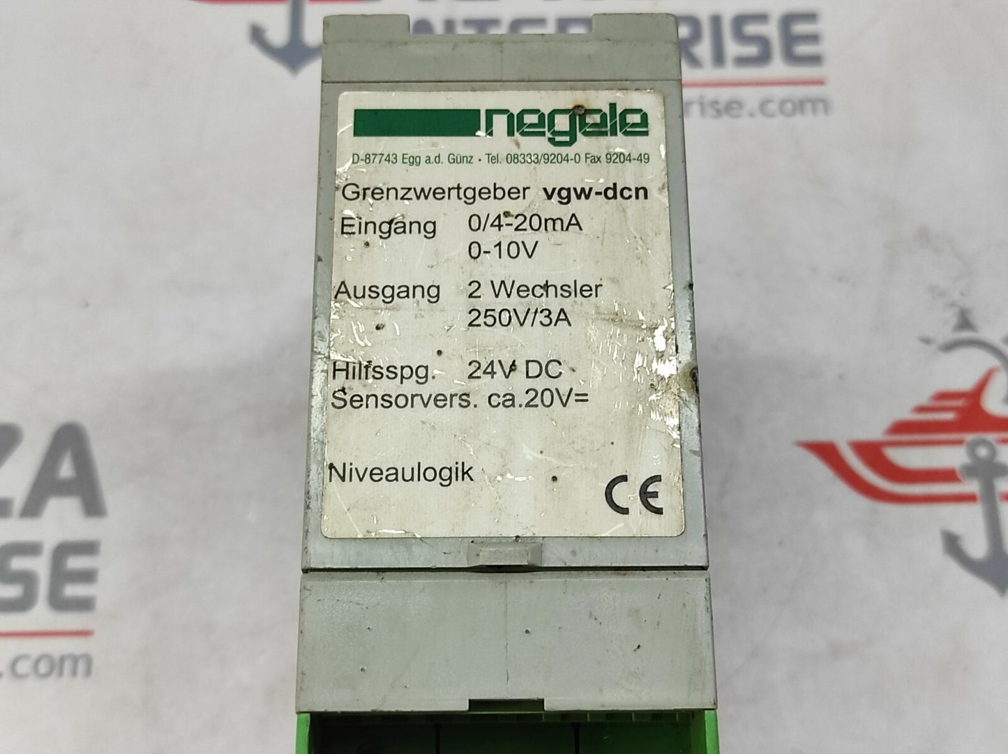 NEGELE VGW-DCN LIMIT VALUE TRANSMITTER 0-10V