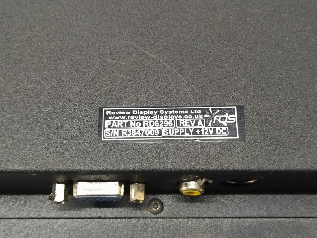 Review Display System RD6296 Revision A RDS Display 12V DC