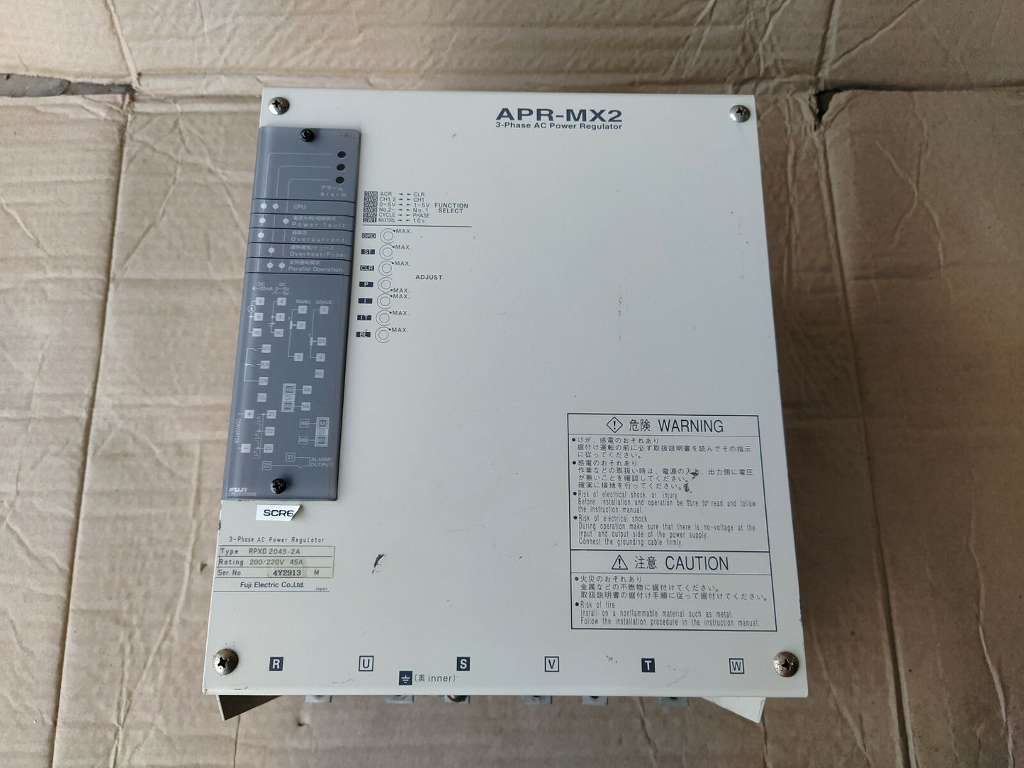 Fuji APR MX2 3-Phase AC Power Regulator RPXD 2045-2A 200-220V