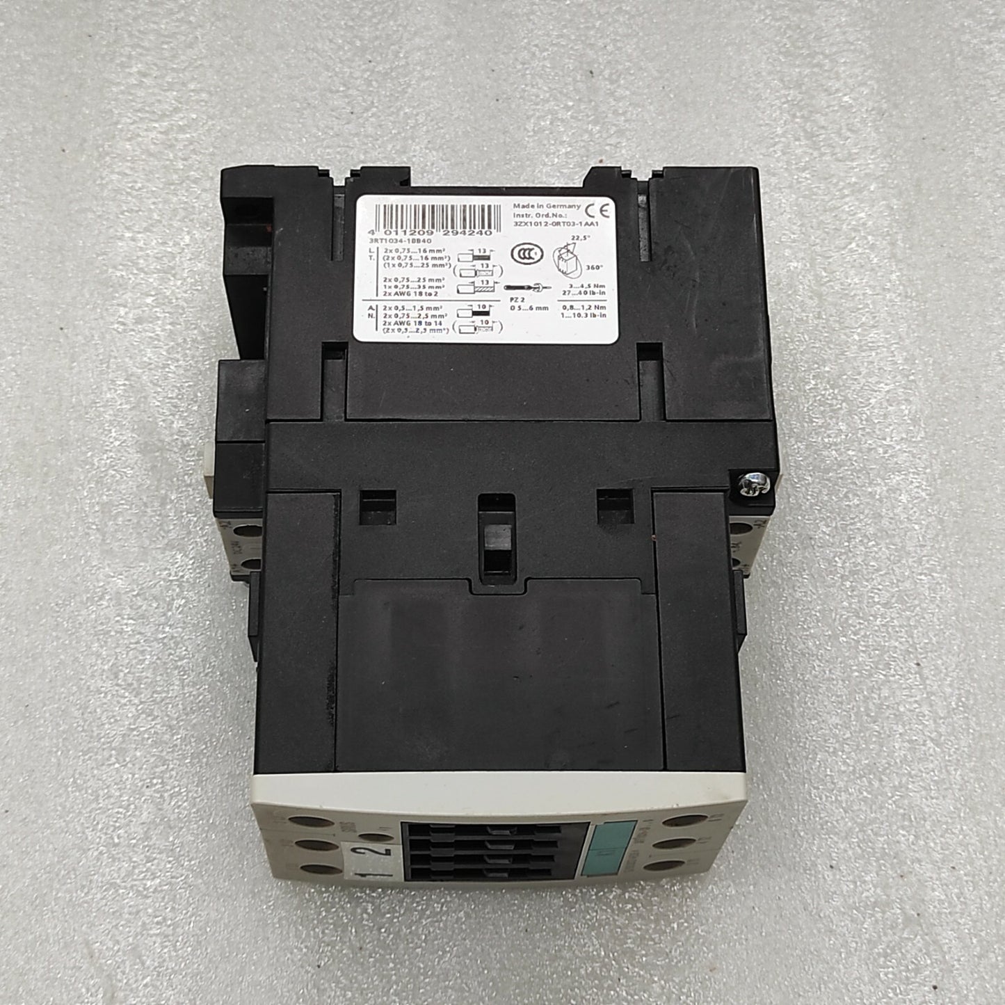 SIEMENS SRT1034-1B CONTACTOR
