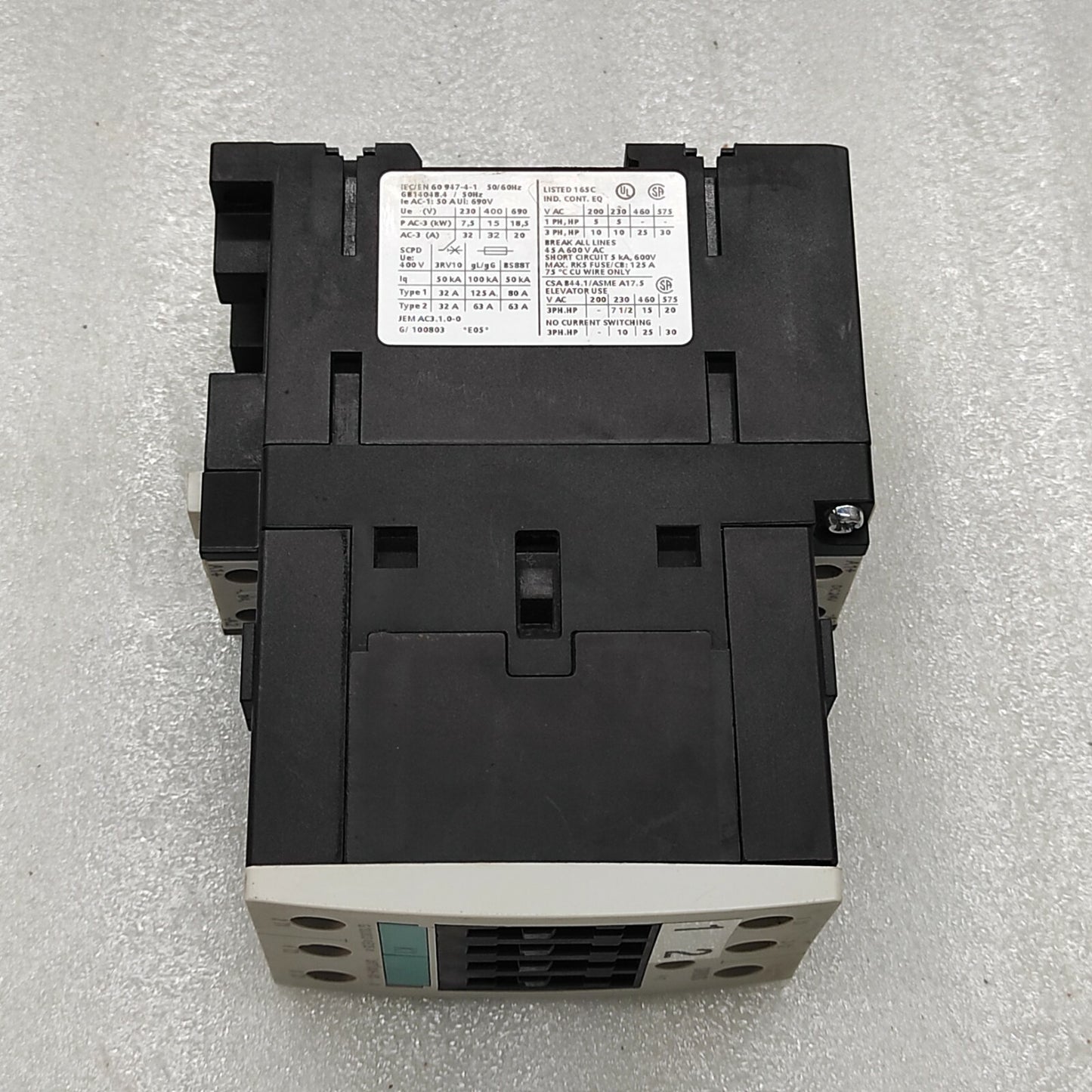 SIEMENS SRT1034-1B CONTACTOR