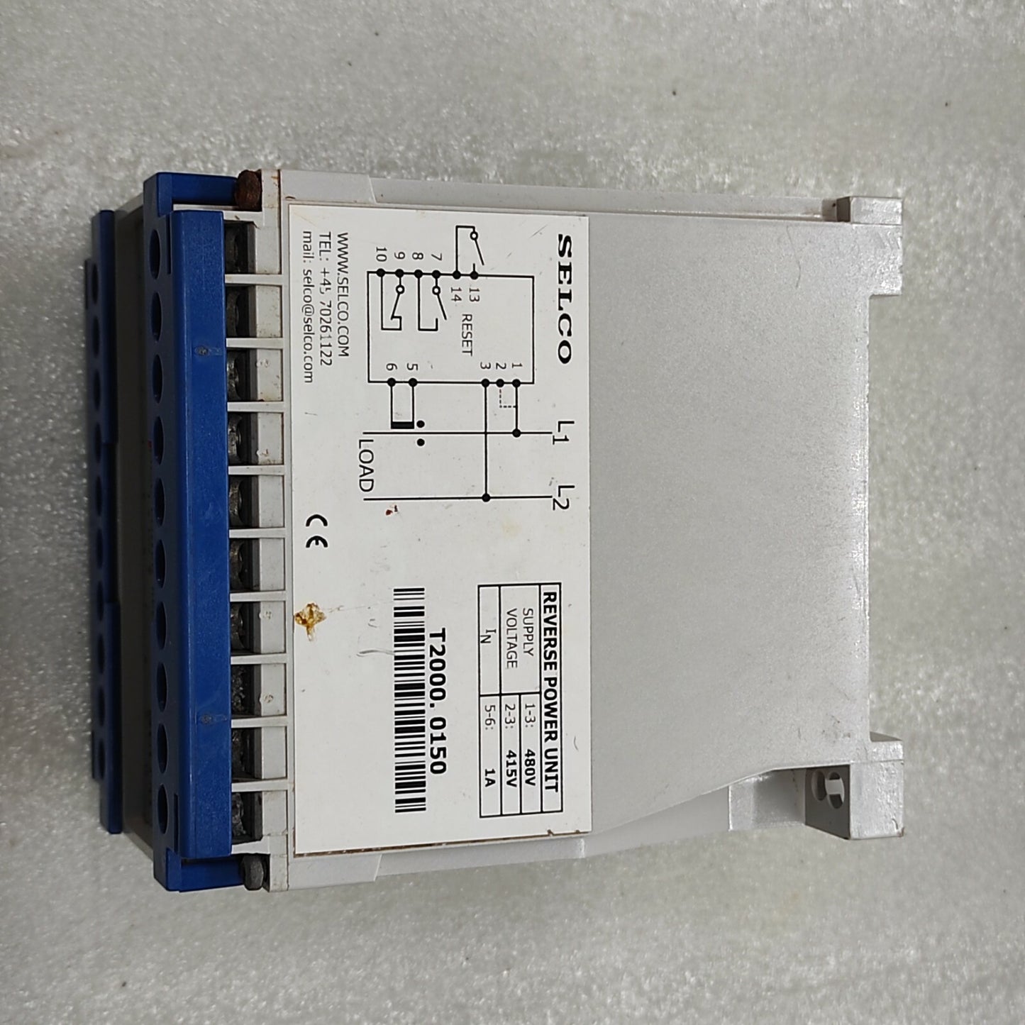 SELCO T2000 REVERSE POWER RELAY T2000.0150 480V