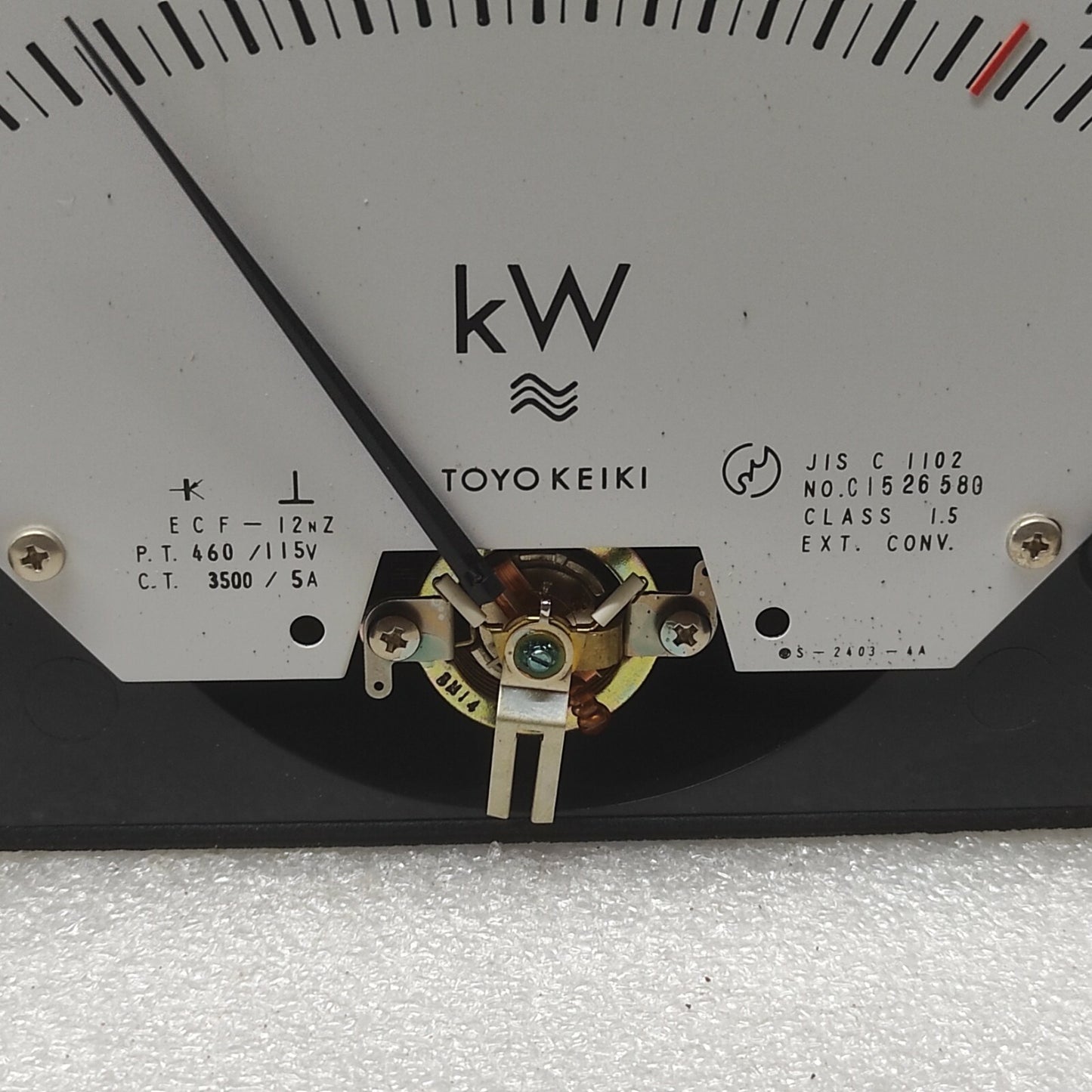 TOYO KEIKI ECF-12NZ KILOWATT METER PT 460/115V CT 3500/5A