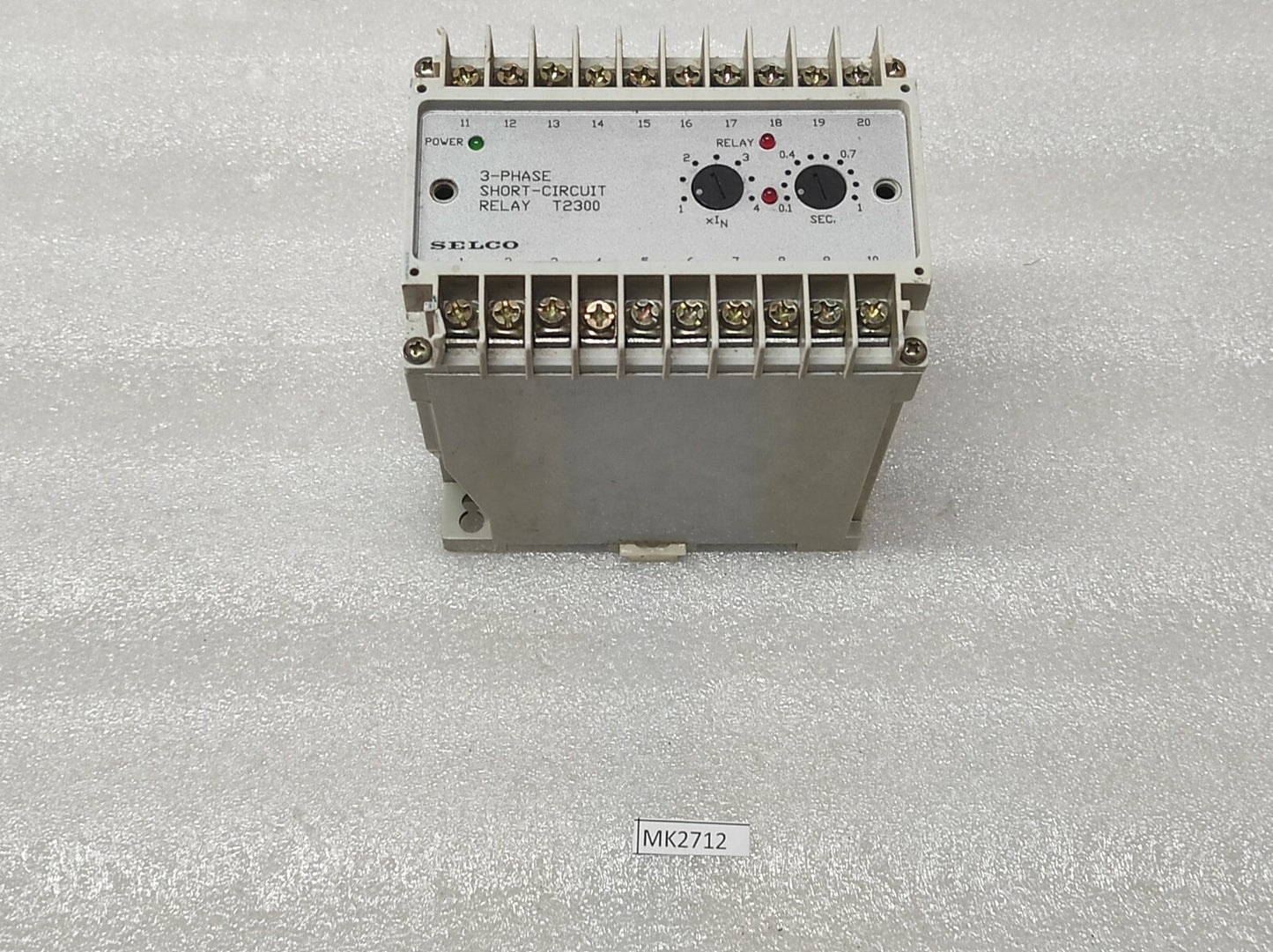 SELCO T2300-04 3-PHASE SHORT CIRCUIT RELAY 110V