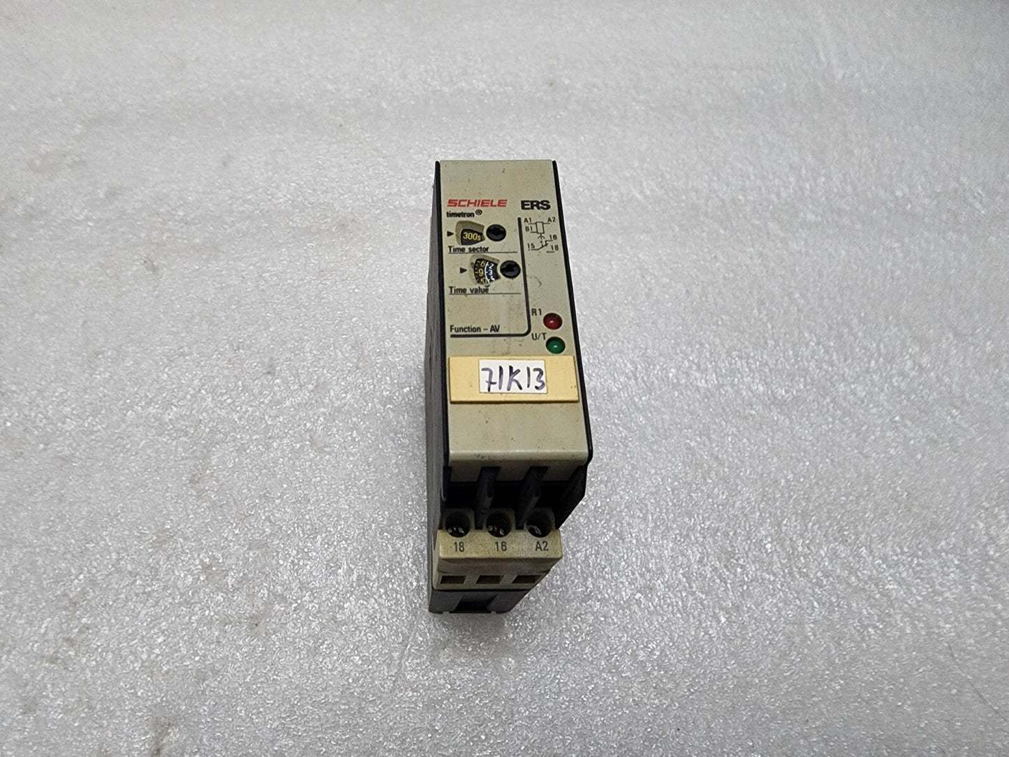 SCHIELE ERS ON DELAY TIMER 2.430.102.01 0.05S-300H 110-240VAC/24VAC-DC